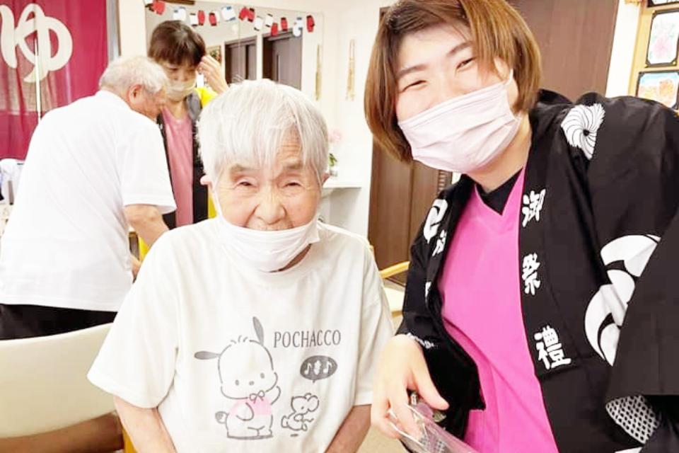 笑顔の二人